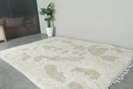 Modern Moroccan Rug 8 x 10.2 ft - Unique Abstract Pattern