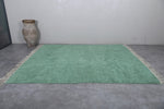 Green Handmade Custom Moroccan rug