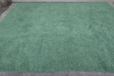 Green Handmade Custom Moroccan rug