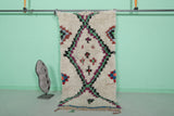 Moroccan runner rug 3.2 X 6.5 Feet