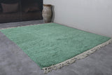 Green Handmade Custom Moroccan rug