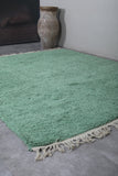 Green Handmade Custom Moroccan rug