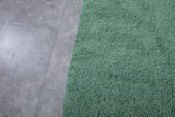 Green Handmade Custom Moroccan rug