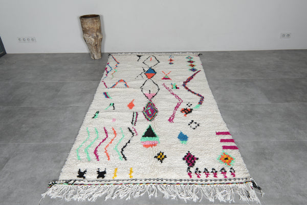 Vintage Colorful Moroccan Berber Rug | 4.4 FT x 8.5 FT