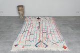 Moroccan Berber Rug 4.6 FT x 8.1 FT - Colorful Handwoven Wool Carpet