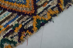 Gorgeous 3 FT X 6.5 FT Moroccan Boucherouite Rug | Colorful Handwoven Art