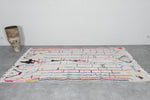 Moroccan Berber Rug 4.6 FT x 8.1 FT - Colorful Handwoven Wool Carpet