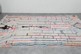 Moroccan Berber Rug 4.6 FT x 8.1 FT - Colorful Handwoven Wool Carpet