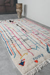 Moroccan Berber Rug 4.6 FT x 8.1 FT - Colorful Handwoven Wool Carpet