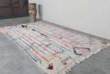 Moroccan Berber Rug 4.6 FT x 8.1 FT - Colorful Handwoven Wool Carpet