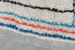 Moroccan Berber Rug 4.6 FT x 8.1 FT - Colorful Handwoven Wool Carpet