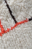 Moroccan Berber Rug 4.6 FT x 8.1 FT - Colorful Handwoven Wool Carpet