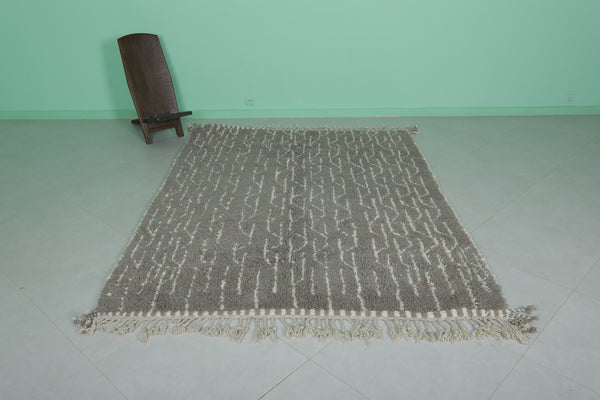 Elegant Moroccan berber rug - Abstract linear pattern 6.1 x 8.5 ft