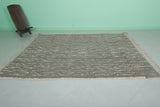 Elegant Moroccan Berber Rug - Abstract Linear Pattern 6.1 x 8.5 ft