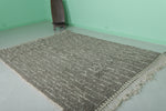 Elegant Moroccan Berber Rug - Abstract Linear Pattern 6.1 x 8.5 ft