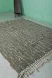 Elegant Moroccan Berber Rug - Abstract Linear Pattern 6.1 x 8.5 ft