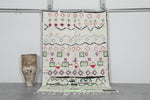 Moroccan Wool Rug 4.6 x 6.4 Feet - Handmade Berber Carpet with Vibrant Geometric and Tribal Designs