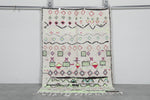 Moroccan Wool Rug 4.6 x 6.4 Feet - Handmade Berber Carpet with Vibrant Geometric and Tribal Designs