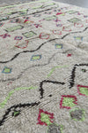 Moroccan Wool Rug 4.6 x 6.4 Feet - Handmade Berber Carpet with Vibrant Geometric and Tribal Designs