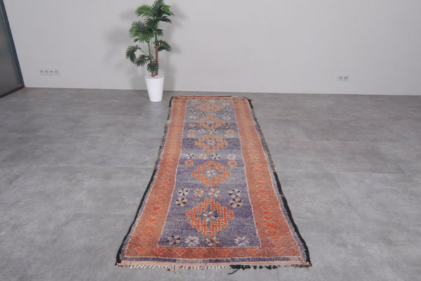 Boujaad runner Moroccan rug – 3.2 x 9.8 ft | Vintage berber handmade