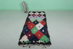 Wonderful carpet moroccan wool rug - 3.1 FT X 8.1 FT