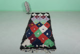 Wonderful carpet moroccan wool rug - 3.1 FT X 8.1 FT