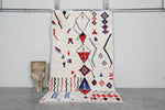 Moroccan Berber Rug 4.5 FT x 7.6 FT - Handwoven Wool Carpet