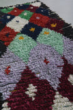 Wonderful carpet moroccan wool rug - 3.1 FT X 8.1 FT