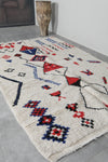 Moroccan Berber Rug 4.5 FT x 7.6 FT - Handwoven Wool Carpet