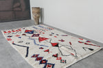 Moroccan Berber Rug 4.5 FT x 7.6 FT - Handwoven Wool Carpet