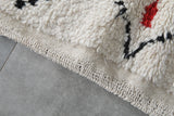 Moroccan Berber Rug 4.5 FT x 7.6 FT - Handwoven Wool Carpet
