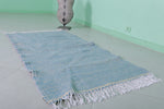 Moroccan Rug – Light Blue Striped Pattern | 2.8 FT x 5.3 FT