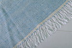 Moroccan Rug – Light Blue Striped Pattern | 2.8 FT x 5.3 FT