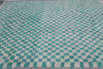 Handmade Rug 8 FT X 9.8 FT - Vibrant Checkered Design