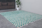 Handmade Rug 8 FT X 9.8 FT - Vibrant Checkered Design