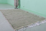 Moroccan Rug – Subtle Beige with Fringe | 3.2 x 5.1 FT