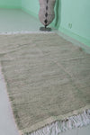 Moroccan Rug – Subtle Beige with Fringe | 3.2 x 5.1 FT