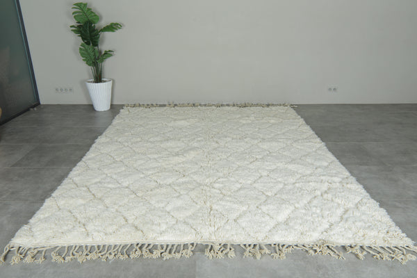 Handmade geometric Moroccan rug with diamond pattern - 8.2 ft x 10.4 ft