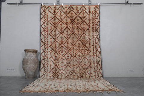 Authentic Beni ourain rug 6.8 X 13.5 Feet