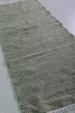 Moroccan Rug – Earthy Gray Striped Texture | 3 FT x 6.8 FT