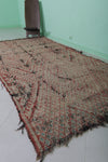 Old berber handmade moroccan rug - 4.8 FT X 9.6 FT