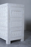Vintage Moroccan chest H 27.5 inches x W 51.5 inches x D 14.5 inches