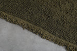 8.9 x 12 FT Olive Green Moroccan Rug - Handmade Plush Texture