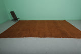 7.9 x 13.9 ft Moroccan Rug - Plush Handwoven Wool in Rich Earth Tone