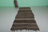 Handmade Moroccan Hallway Rug - 4.2 FT X 11 FT - Dark Earth Tones