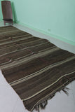 Handmade Moroccan Hallway Rug - 4.2 FT X 11 FT - Dark Earth Tones