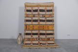 Handcrafted Moroccan Rug 4.4 x 7.5 FT - Vibrant Tribal Design