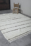 Vintage handmade moroccan berber rug  5.2 FT X 7.5 FT