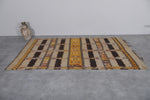 Handcrafted Moroccan Rug 4.4 x 7.5 FT - Vibrant Tribal Design