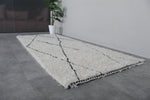 Handmade moroccan rug 4.1 FT X 9.9 FT